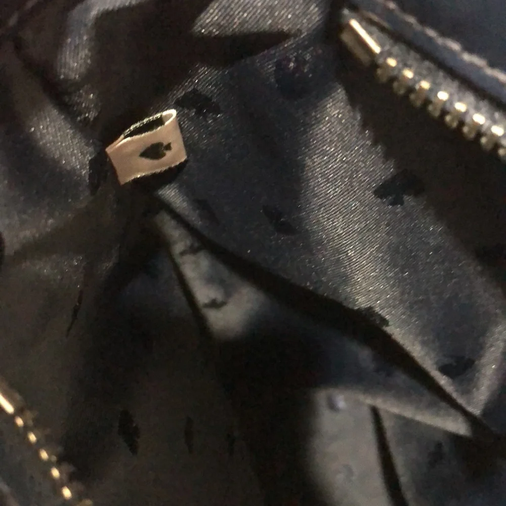 Kate Spade Navy Blue Leather Tote EUC - Picture 13 of 13